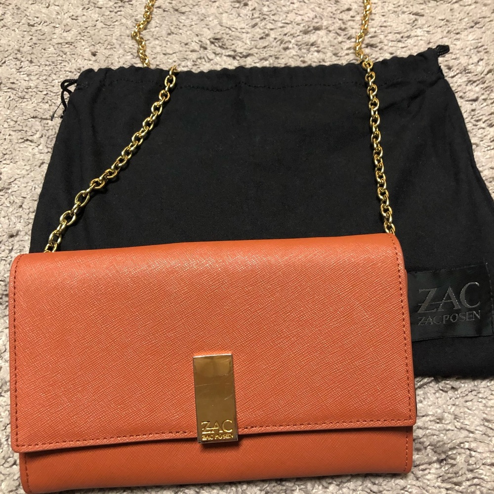 Zac Posen wallet crossbody with detachable chain